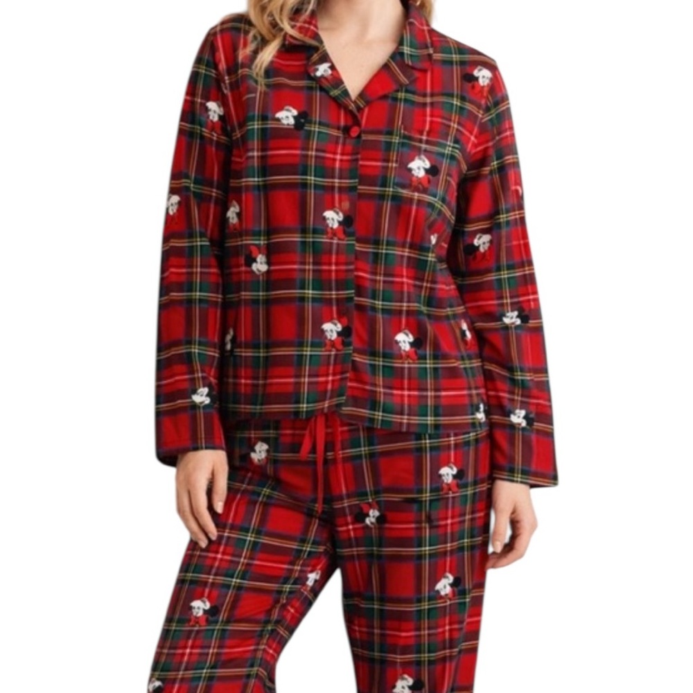 Old Navy x Disney Red Plaid Minnie Mouse Pajama Set - Picture 5 of 5